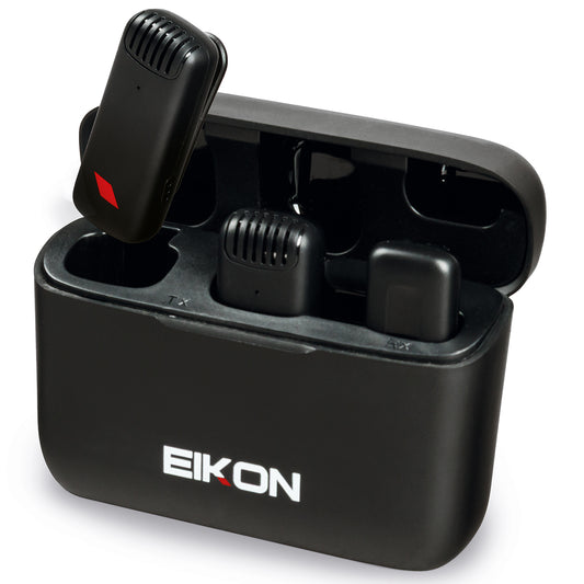Eikon Twinstream 2.4Ghz Two Channel Wireless Smart PhoneMic System USB C w charge case