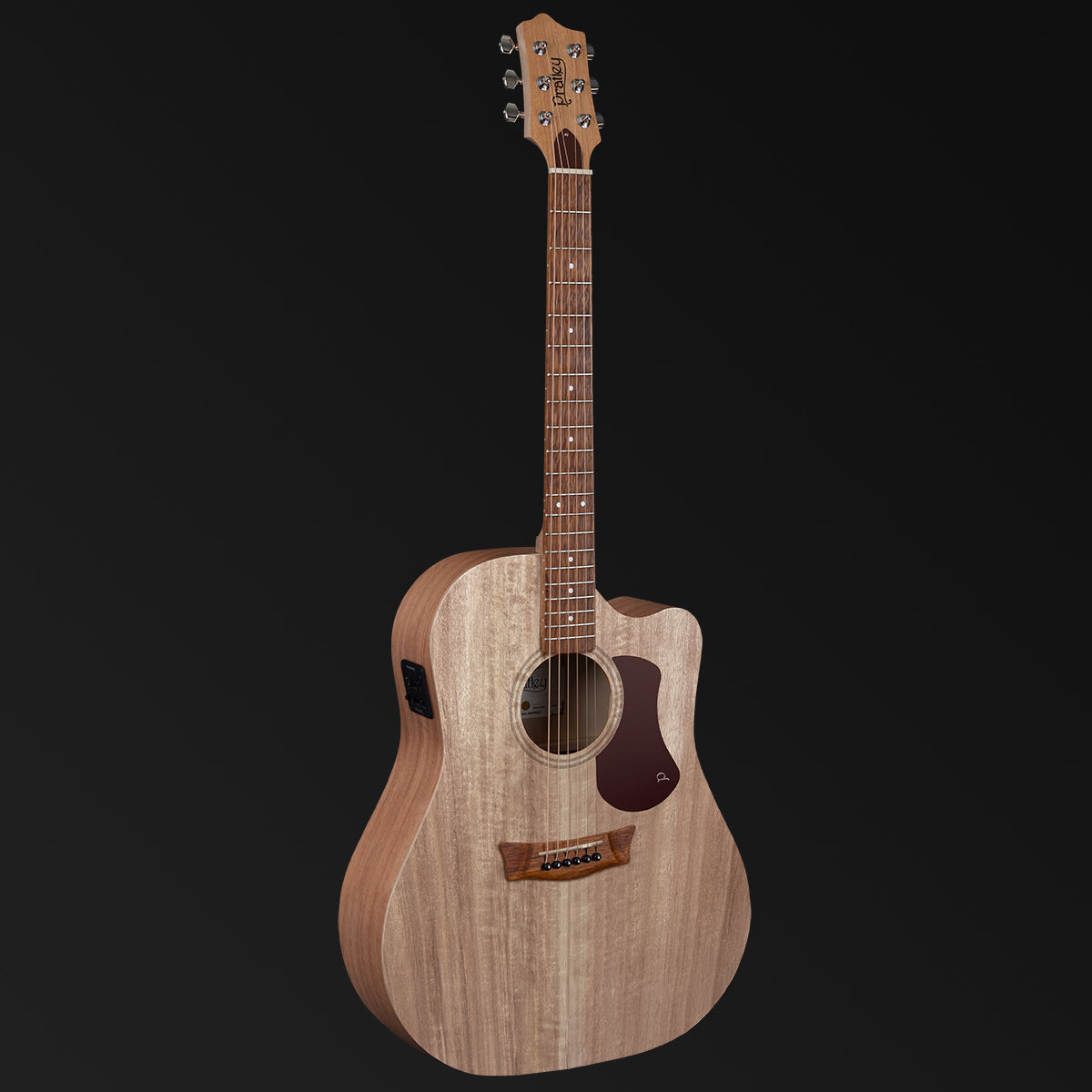 Pratley SL Dread Layered QLD Maple B/S Solid QLD Fig Top cutaway electric