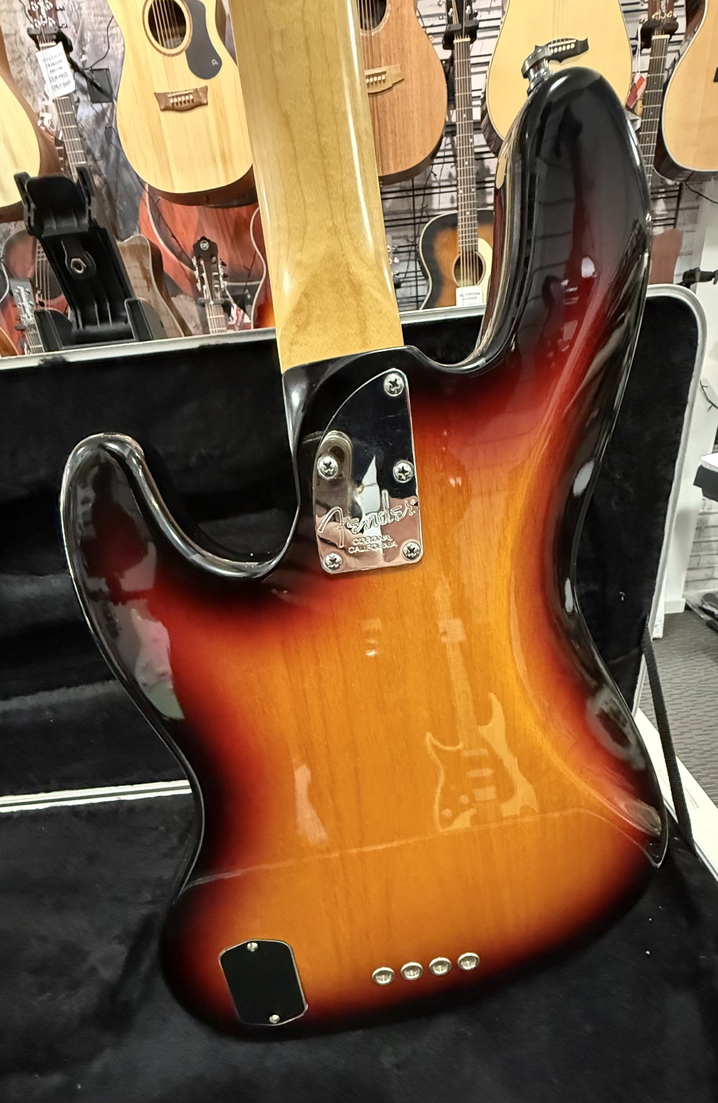 FENDER AMERICAN DELUXE JAZZ BASS 2010 - SUNBURST - W- CASE