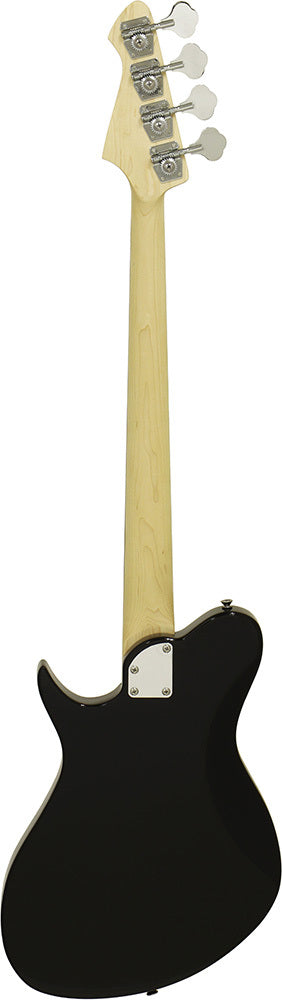 Aria J Series J-B Electric Bass Guitar in Black