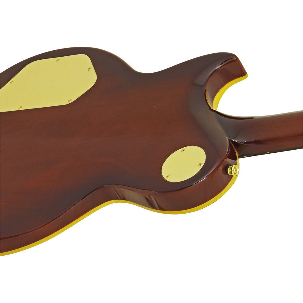Aria PE-F80 Series Electric Guitar in Stained Brown Gloss