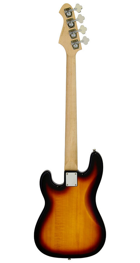 Aria STB-PB Series Electric Bass Guitar in 3-Tone Sunburst