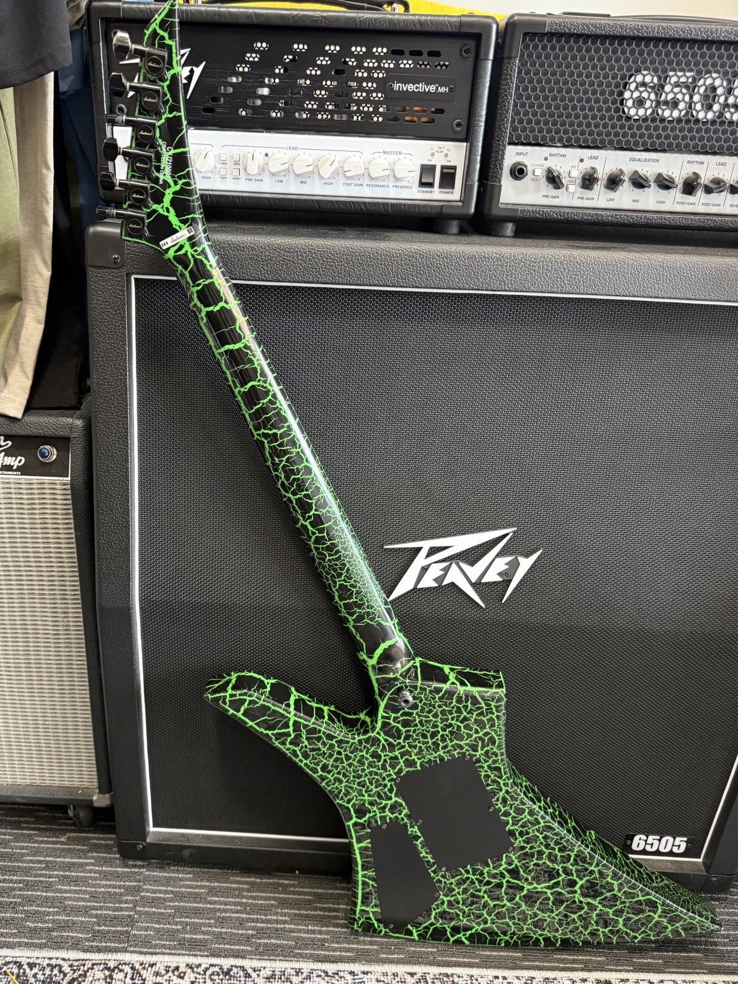 JACKSON Pro Series Signature Brandon Ellis Kelly - Green Crackle - SECONDHAND