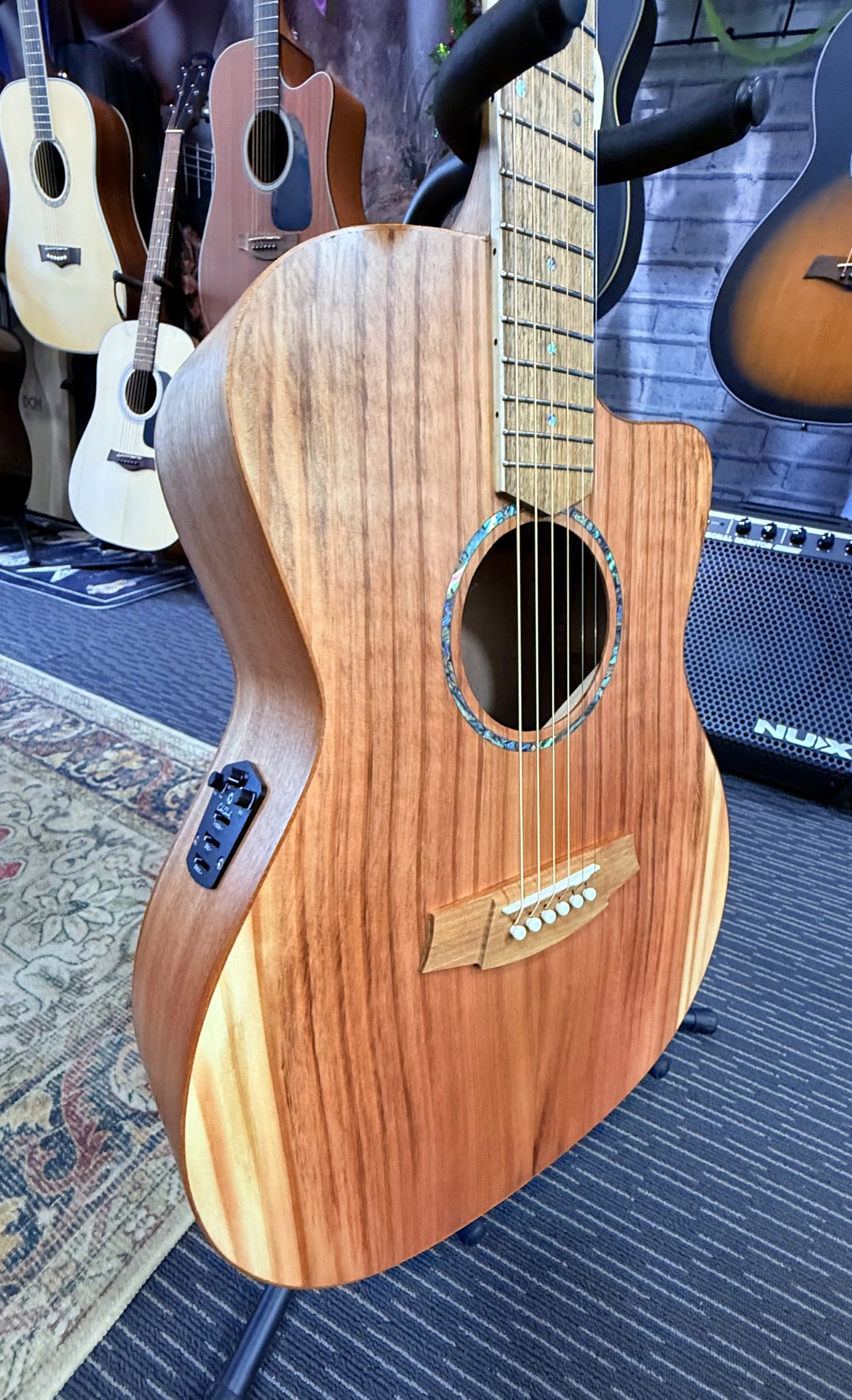 Cole Clark Studio Series AN1EC - Redwood Top with Maple Back & Sides with DLX Gig Bag