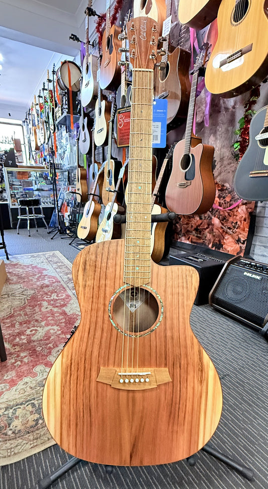 Cole Clark Studio Series AN1EC - Redwood Top with Maple Back & Sides with DLX Gig Bag