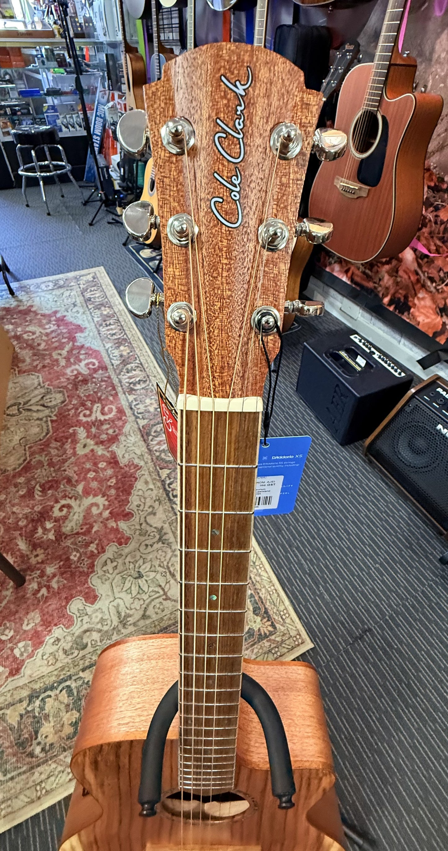 Cole Clark Studio Series AN1EC - Redwood Top with Maple Back & Sides with DLX Gig Bag