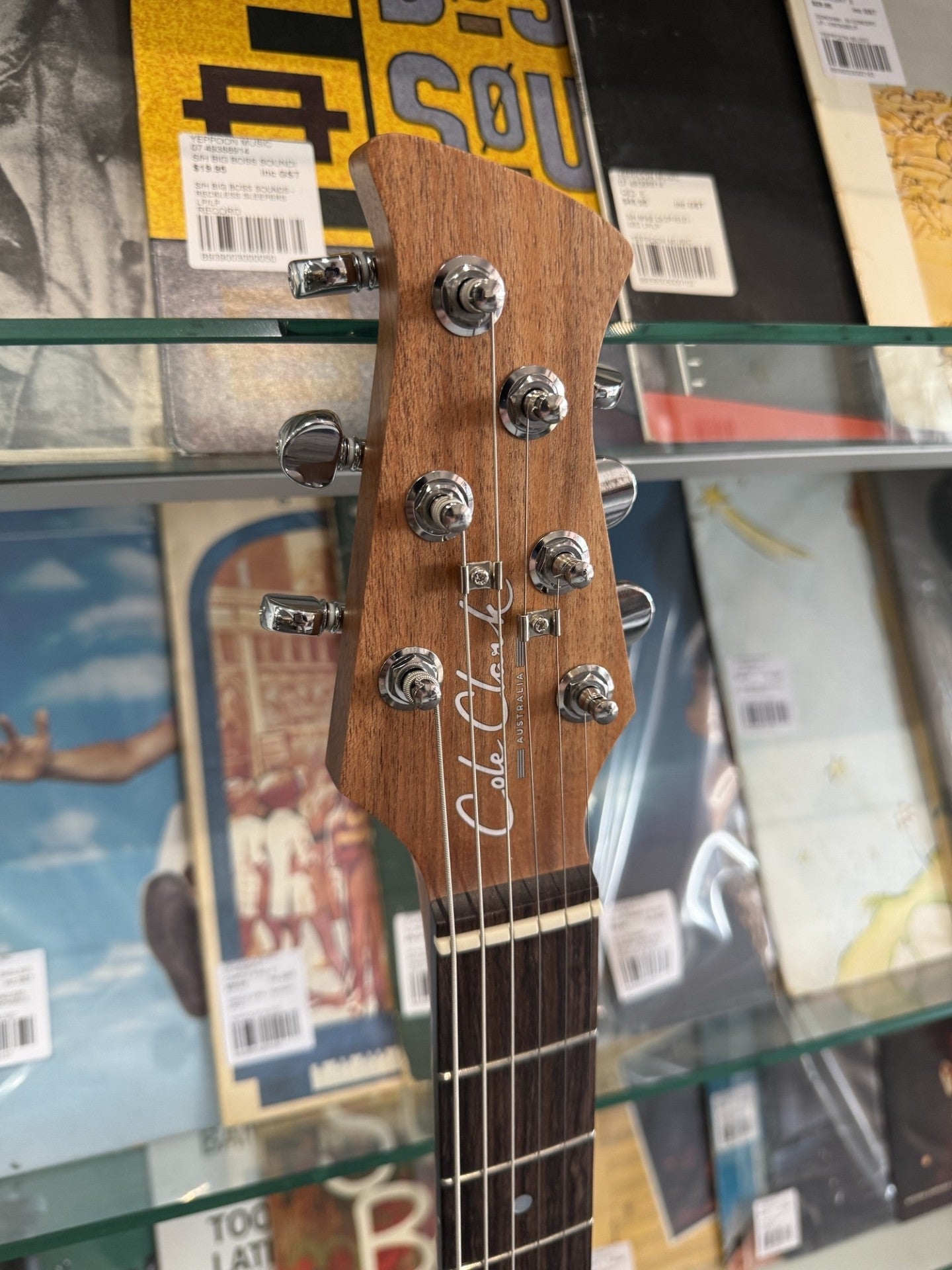 COLE CLARK - HOLLOW BABY HSS - Baby Blue with CASE