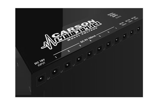 CARSON MULTI POWER SUPPLY for Effects Pedals