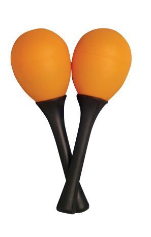 HANDLE EGG MARACAS 40G ORANGE PR