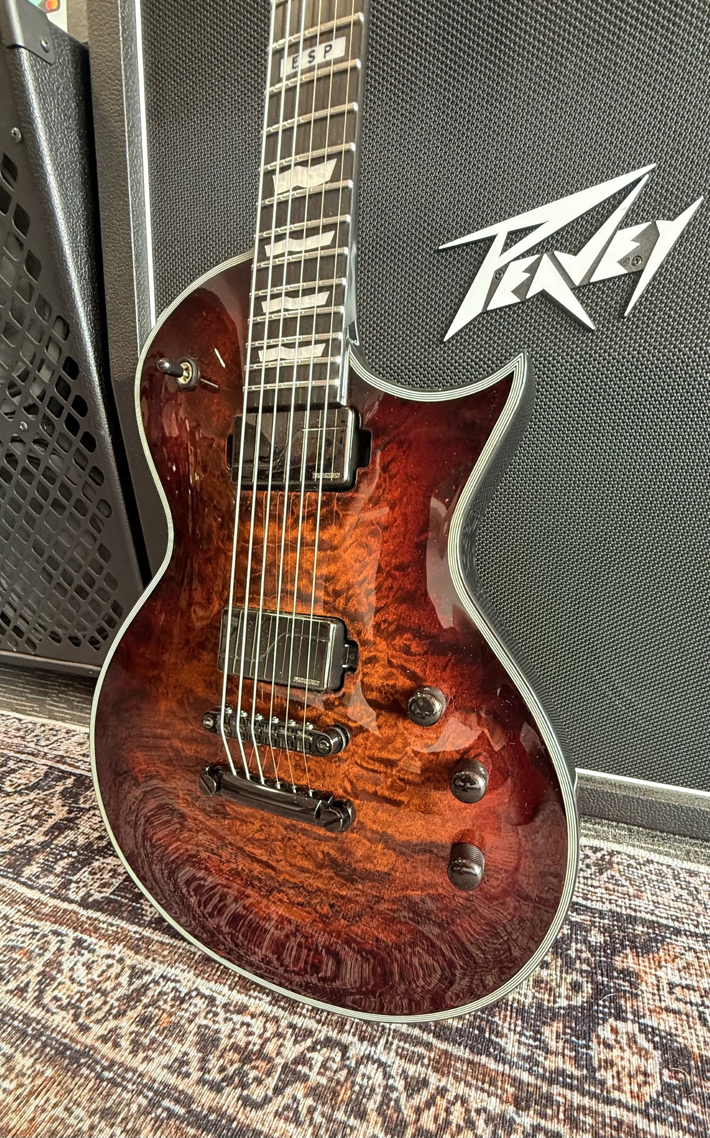 ESP ECLIPSE E-11 TIGER EYE WITH CASE - MINT CONDITION Pre-Loved