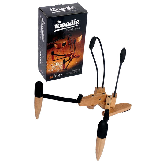 Woodie ACOUSTIC WOODEN GUITAR STAND - FOLDING STAND - NATURAL