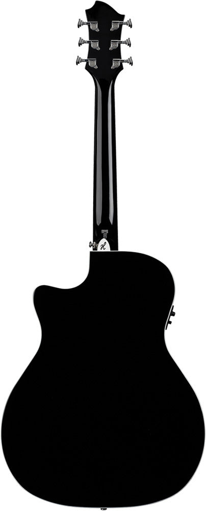 Hagstrom Siljan II Series Grand Auditorium AC/EL C/A Guitar BLK