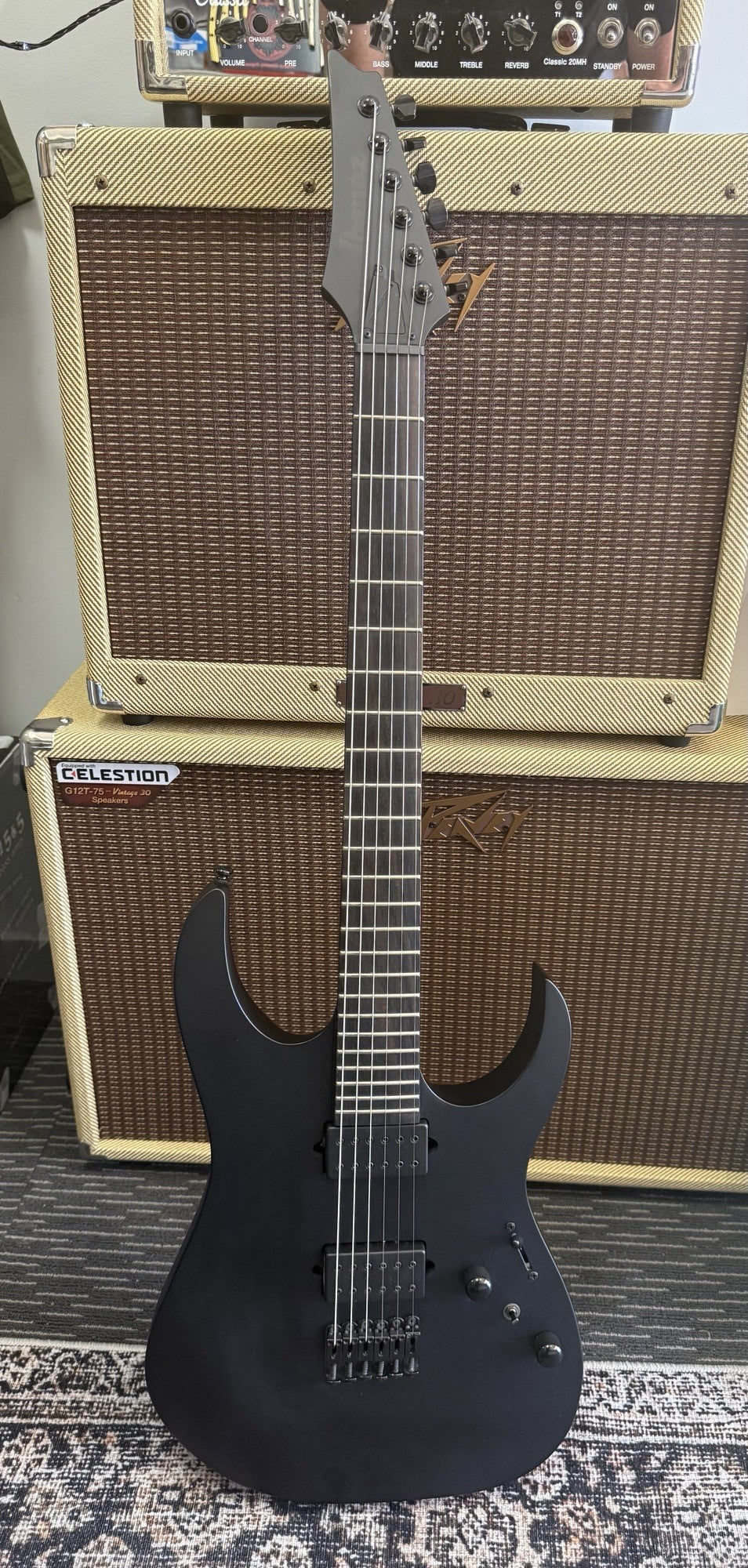 IBANEZ RGRTB621 ELECTRIC GTR WITH BOSS DELUXE BAG - SECONDHAND