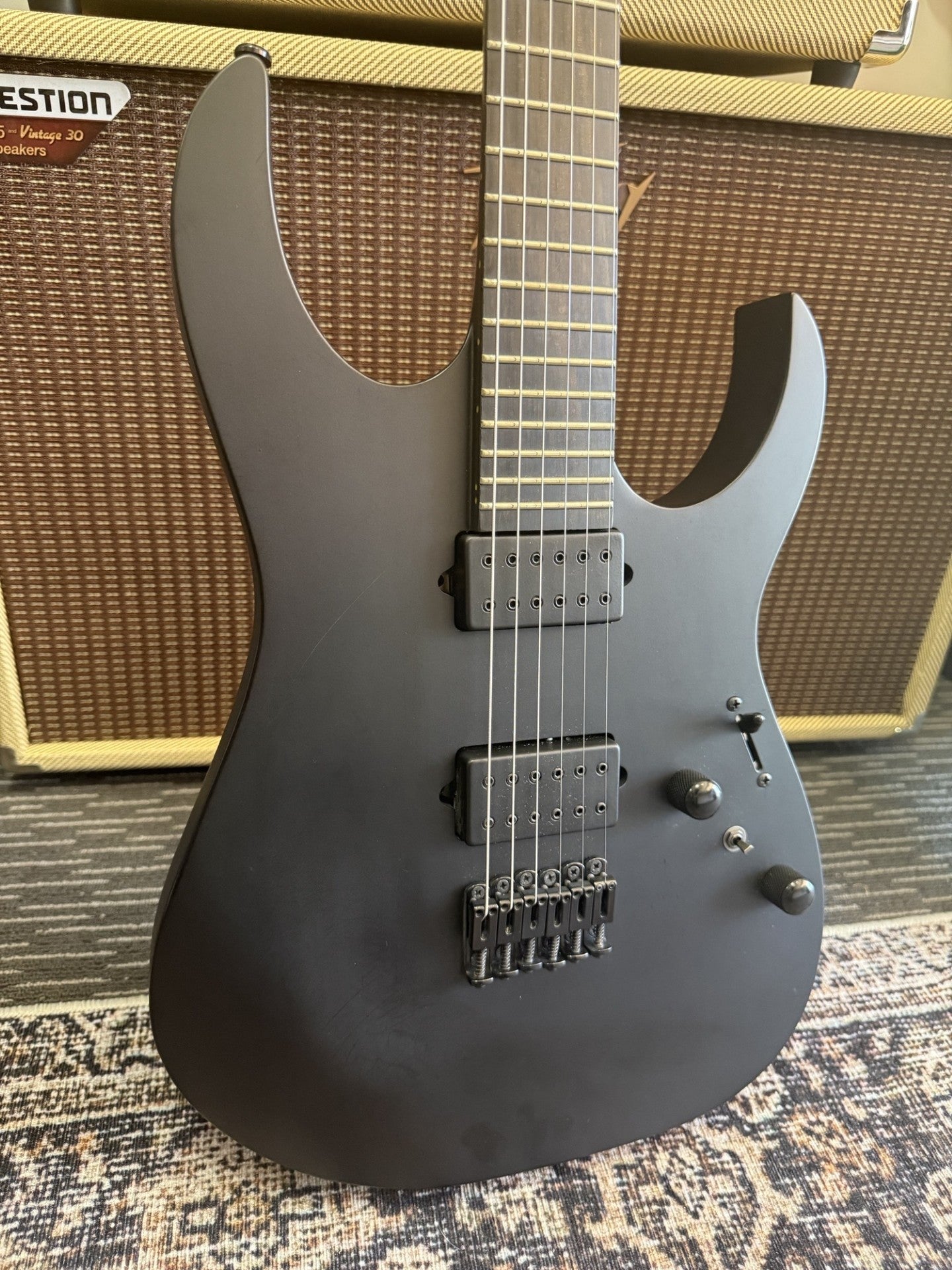 IBANEZ RGRTB621 ELECTRIC GTR WITH BOSS DELUXE BAG - SECONDHAND
