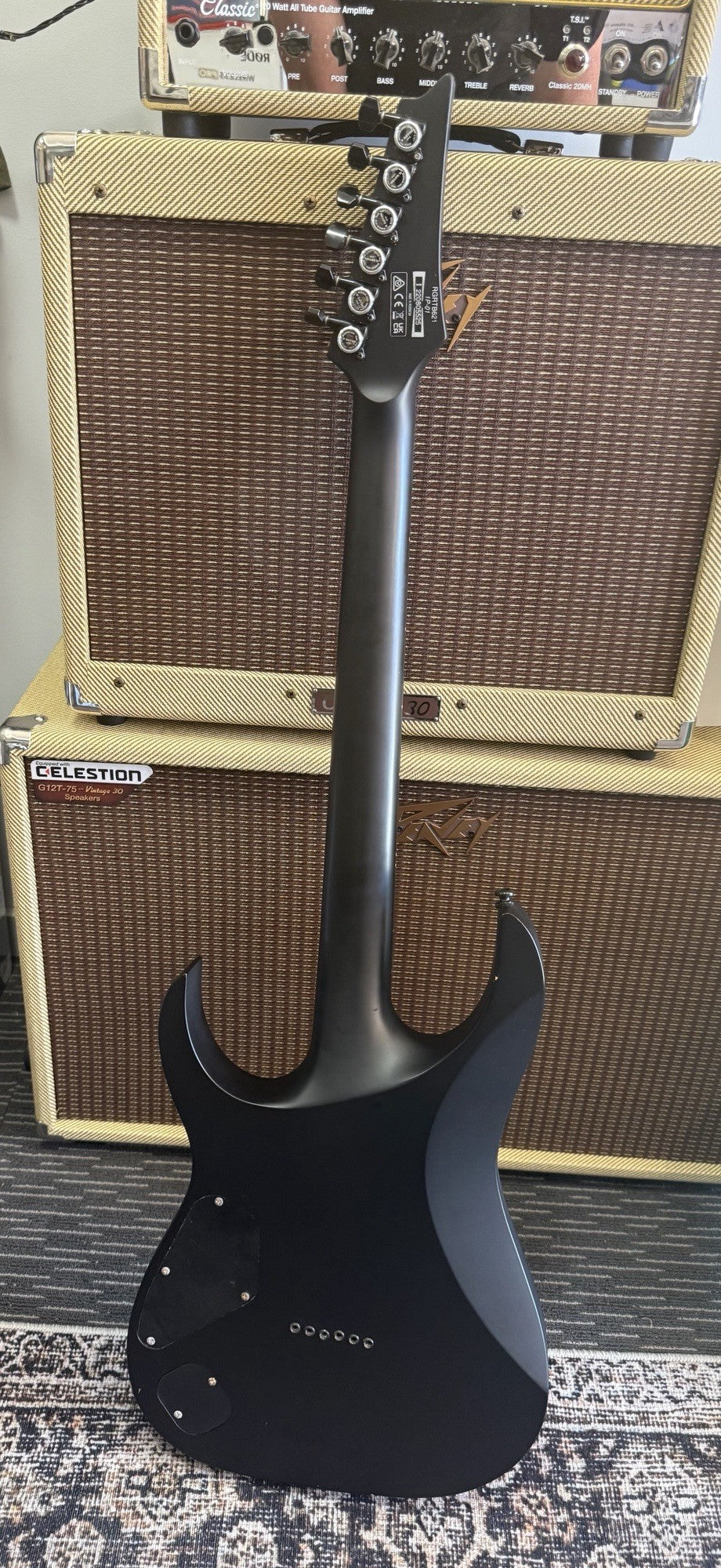 IBANEZ RGRTB621 ELECTRIC GTR WITH BOSS DELUXE BAG - SECONDHAND