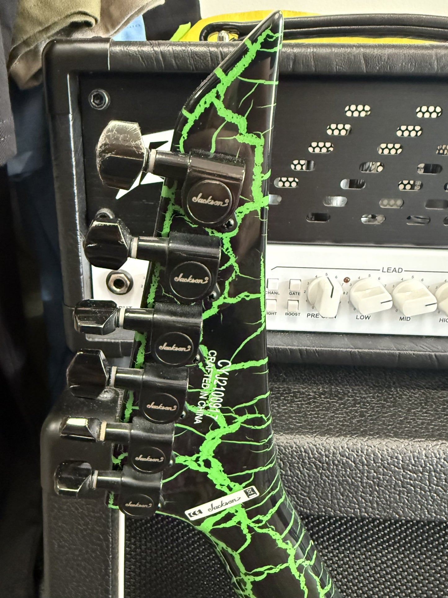 JACKSON Pro Series Signature Brandon Ellis Kelly - Green Crackle - SECONDHAND