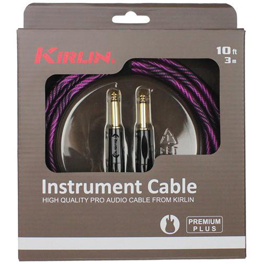 Kirlin 10ft Premium Plus Wave Purple Guitar Cable