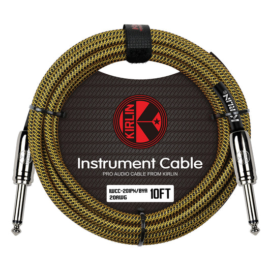 Kirlin 10FT Woven Tweed Guitar  Cable