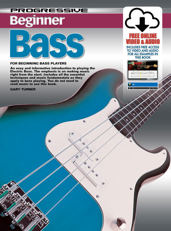 Progressive Beginner Bass  Book/Online Video & Audio