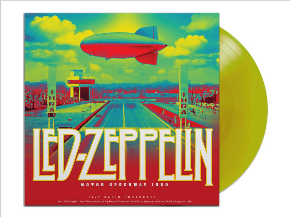 LED ZEPPELIN - MOTOR SPEEDWAY 1969 (LIME TRANSPARENT) LP