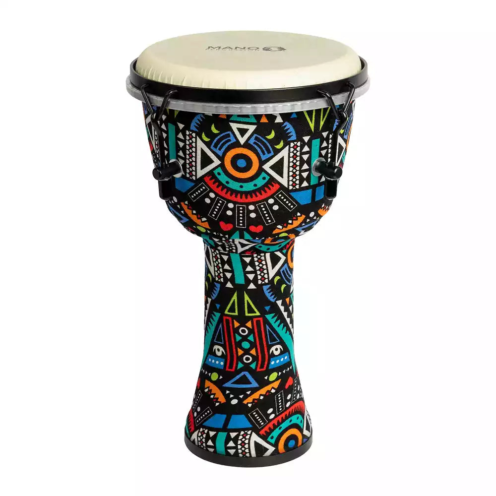 MANO 8" TUNABLE DJEMBE - Aztec Disco finish with carry bag