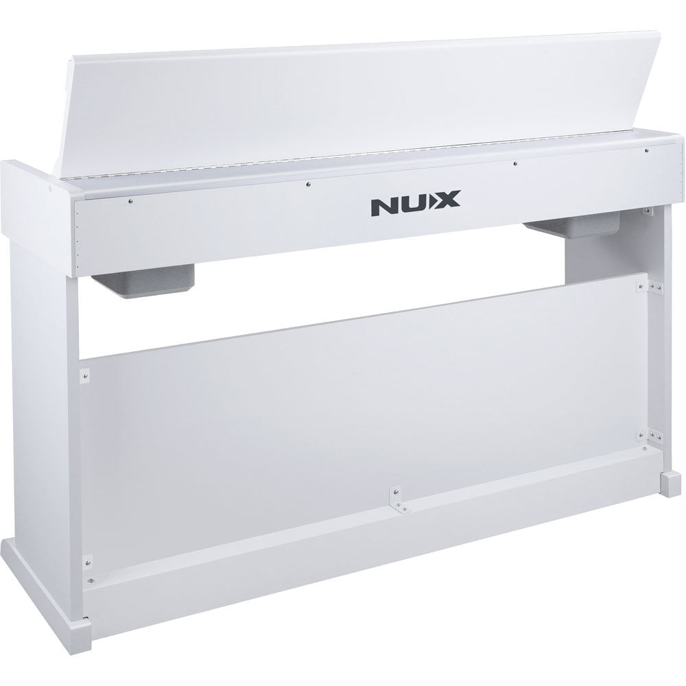 NU-X NCK-330 Upright 88-Key Digital Piano in White Finish w/ Bonus Piano Bench