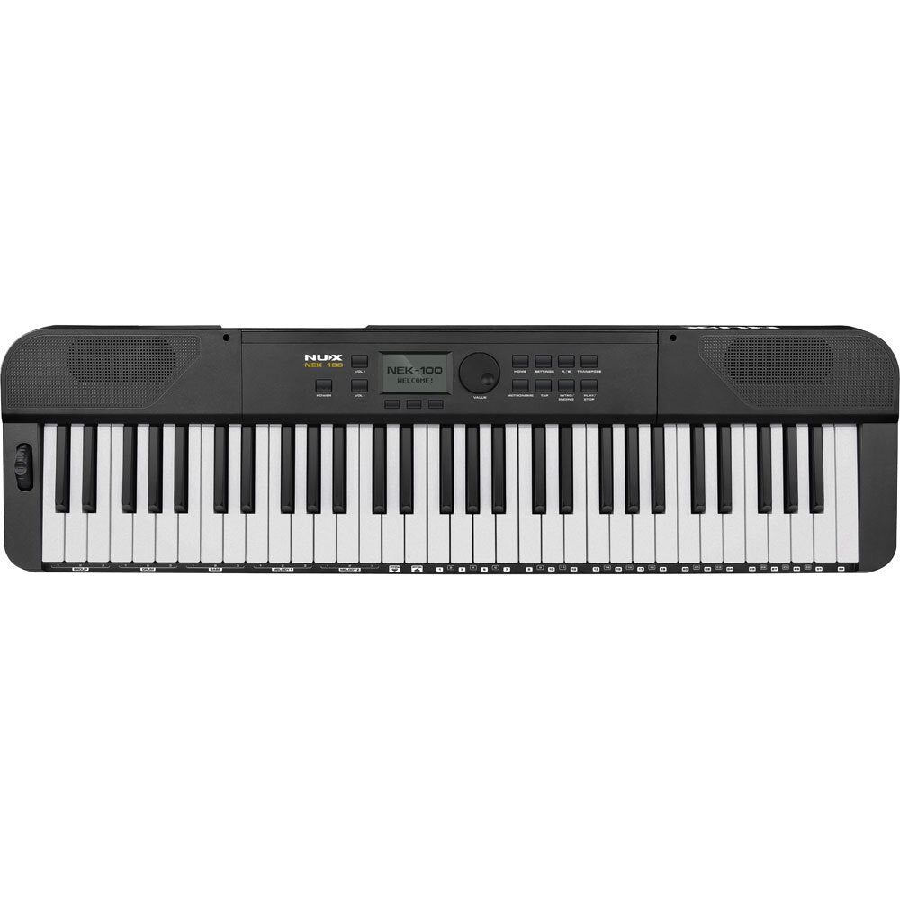 NU-X NEK-100 Portable 61-Note Keyboard in Black w/Rechargeable Battery