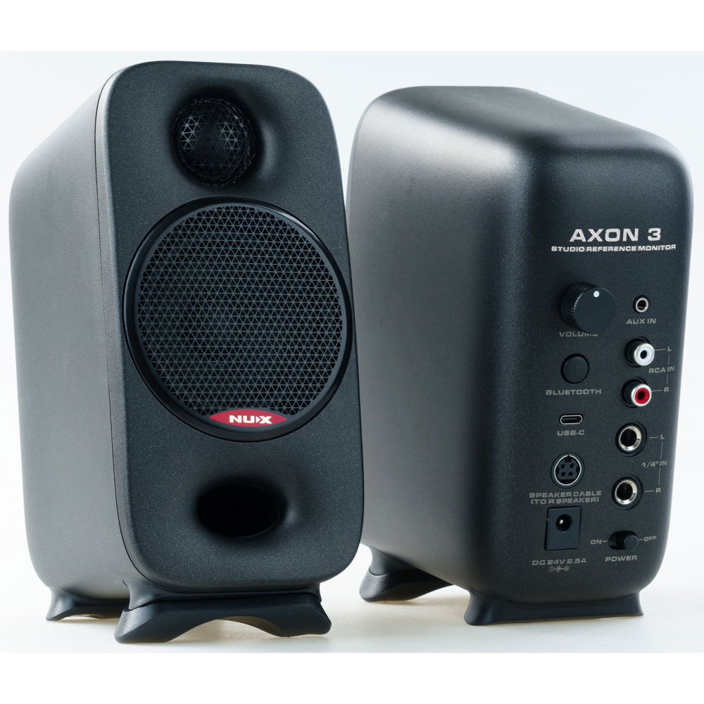 NU-X Axon 3 Studio Reference Monitor Speakers (Pair) - Black