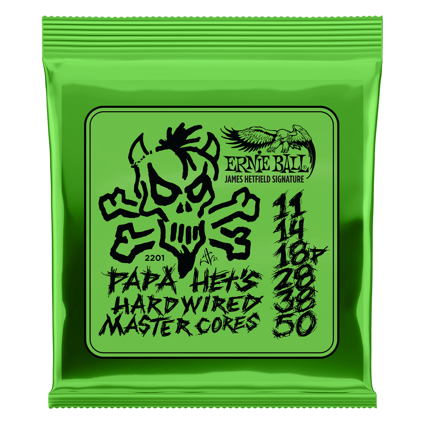 Ernie Ball Papa Het Signature Set Electric guitar strings 11-50