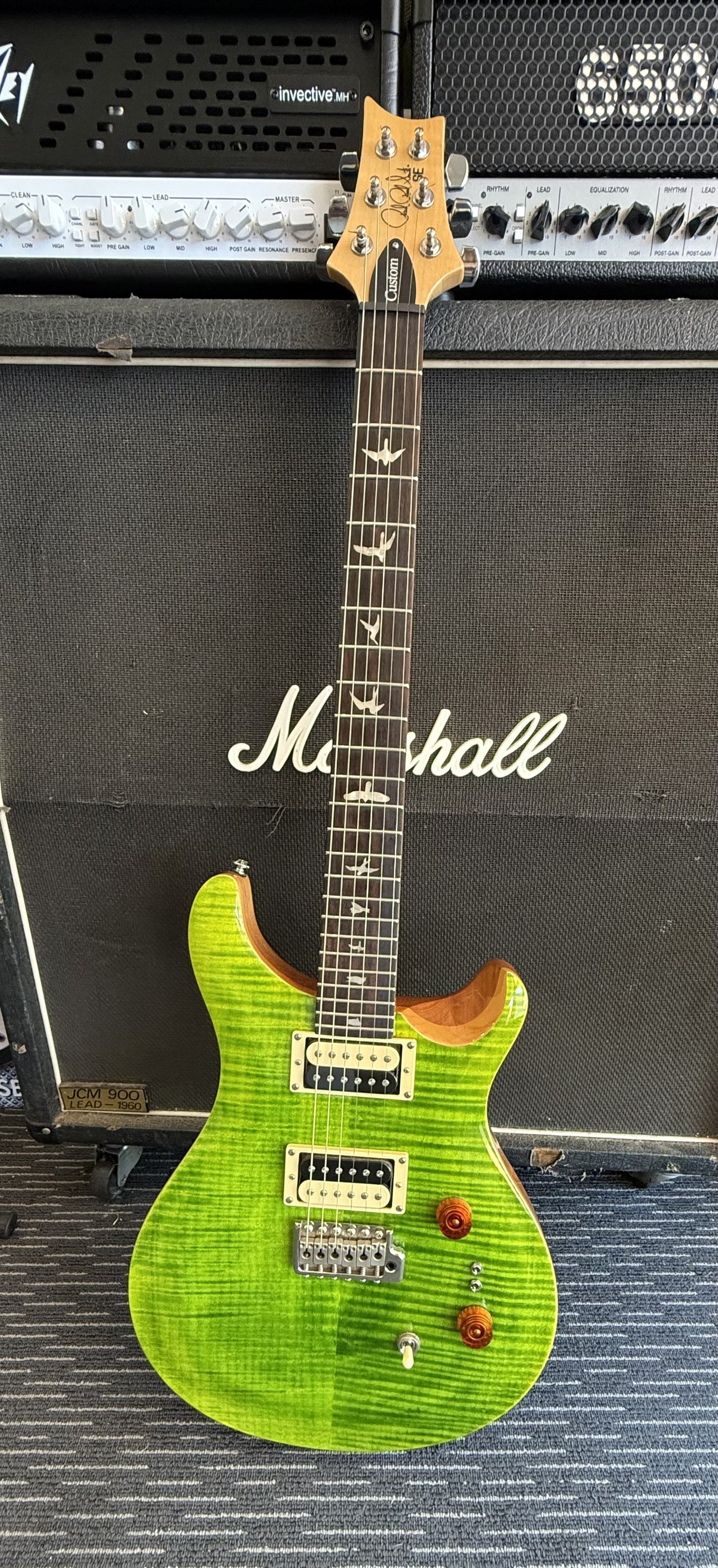 PRS SE CUSTOM 24 ERIZA VERDE WITH BAG - SECONDHAND