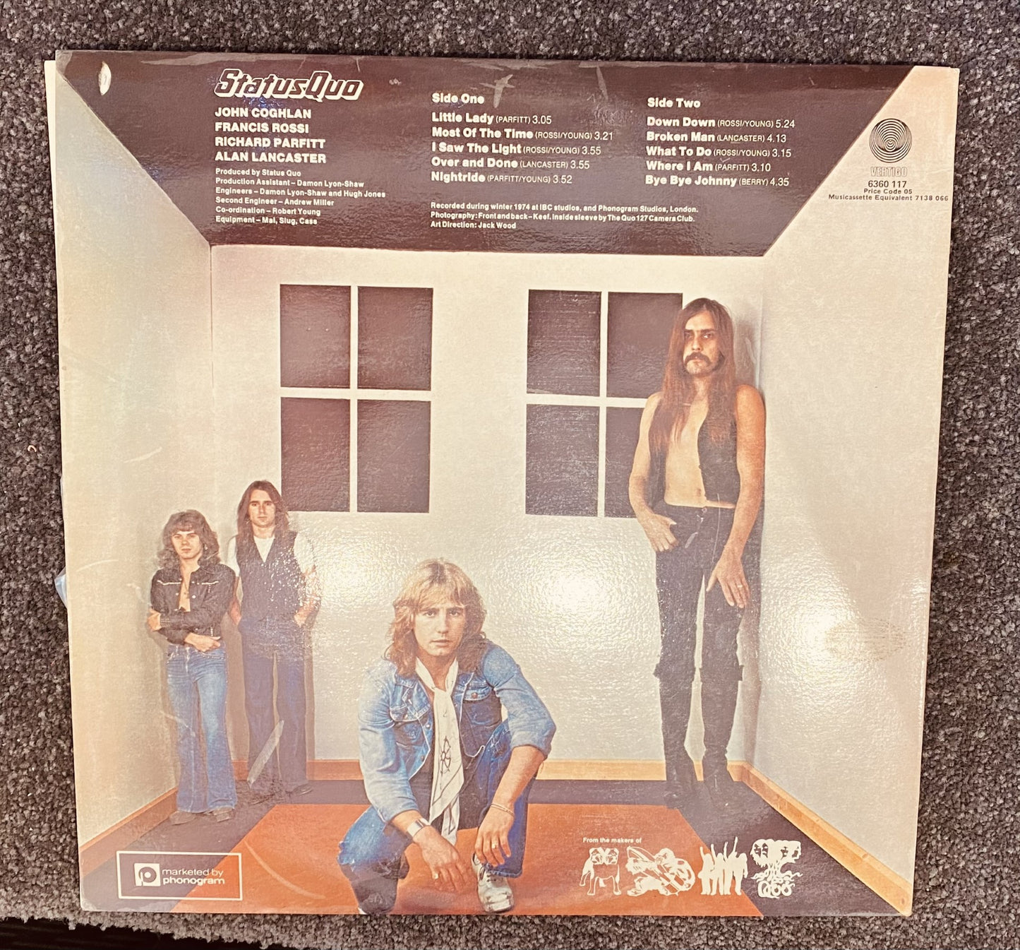 STATUS QUO - ON THE LEVEL LP (Vintage)