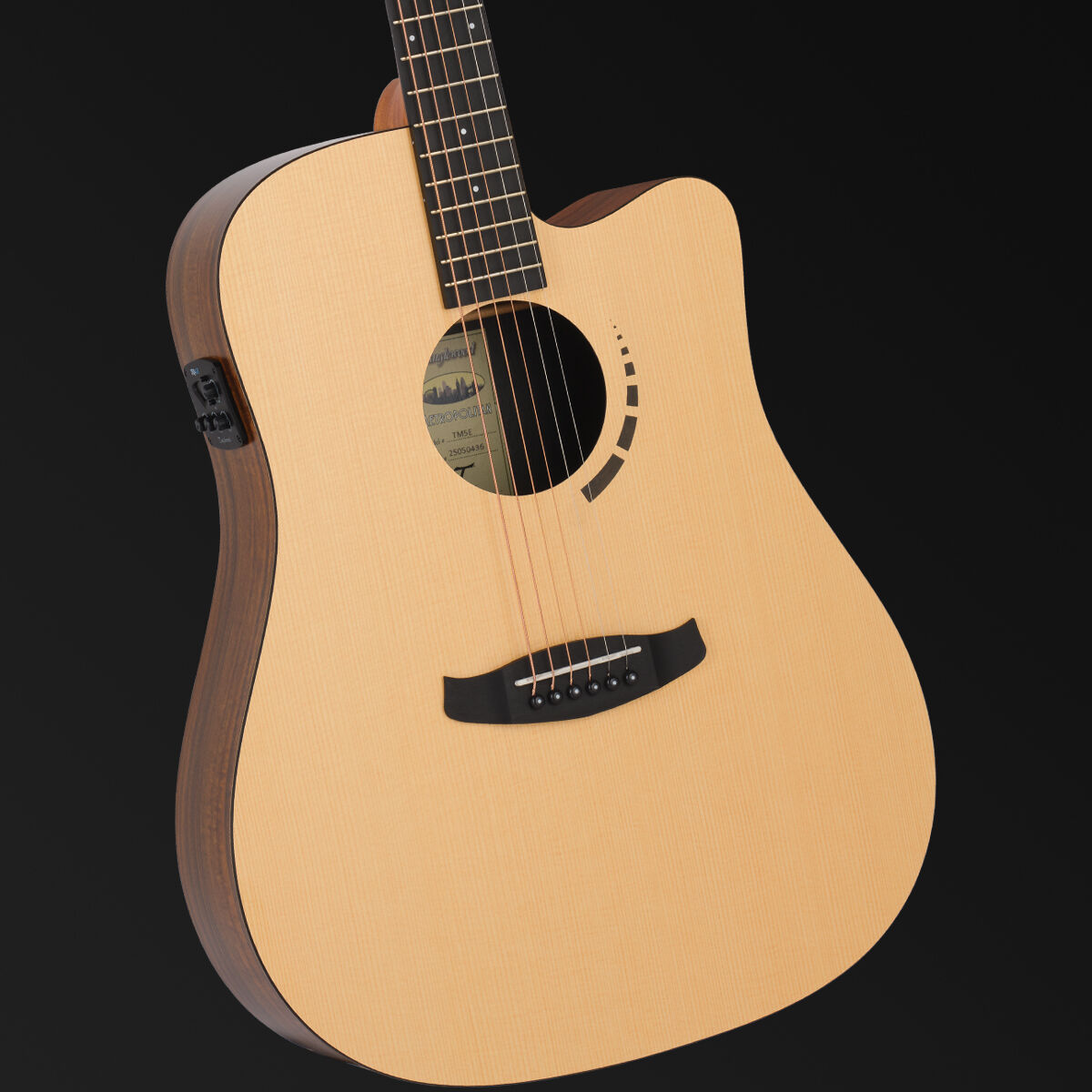 Tanglewood Metropolitan TM5CE Dread C/E Koa HPL B/S Solid Spruce Top Satin