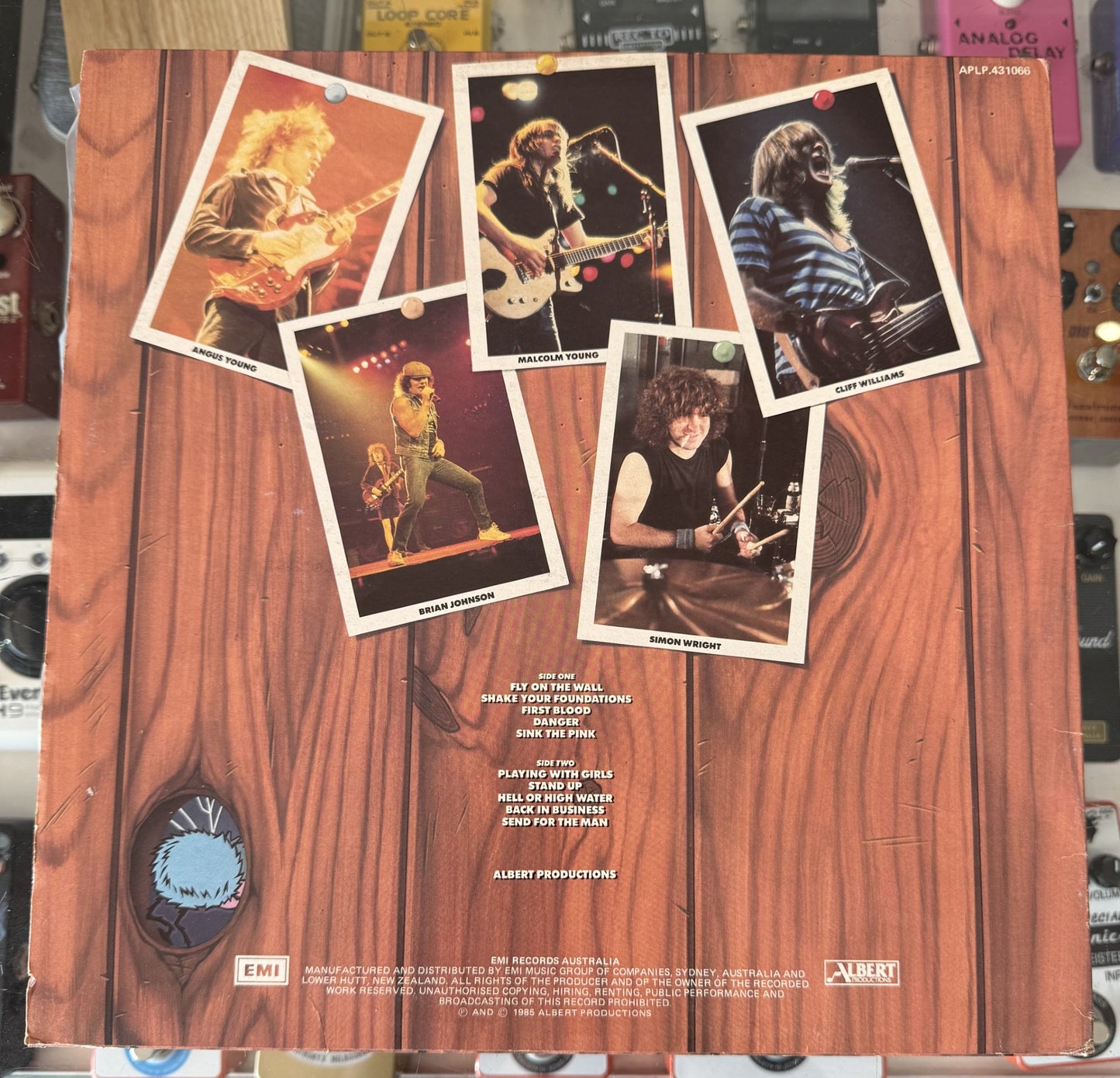 ACDC - FLY ON THE WALL LP (Vintage)