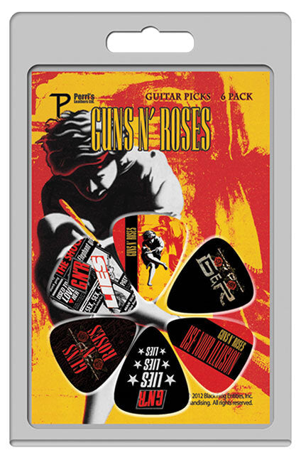 Perris 6-Pack Guns N Roses Licensed Guitar Picks Pack