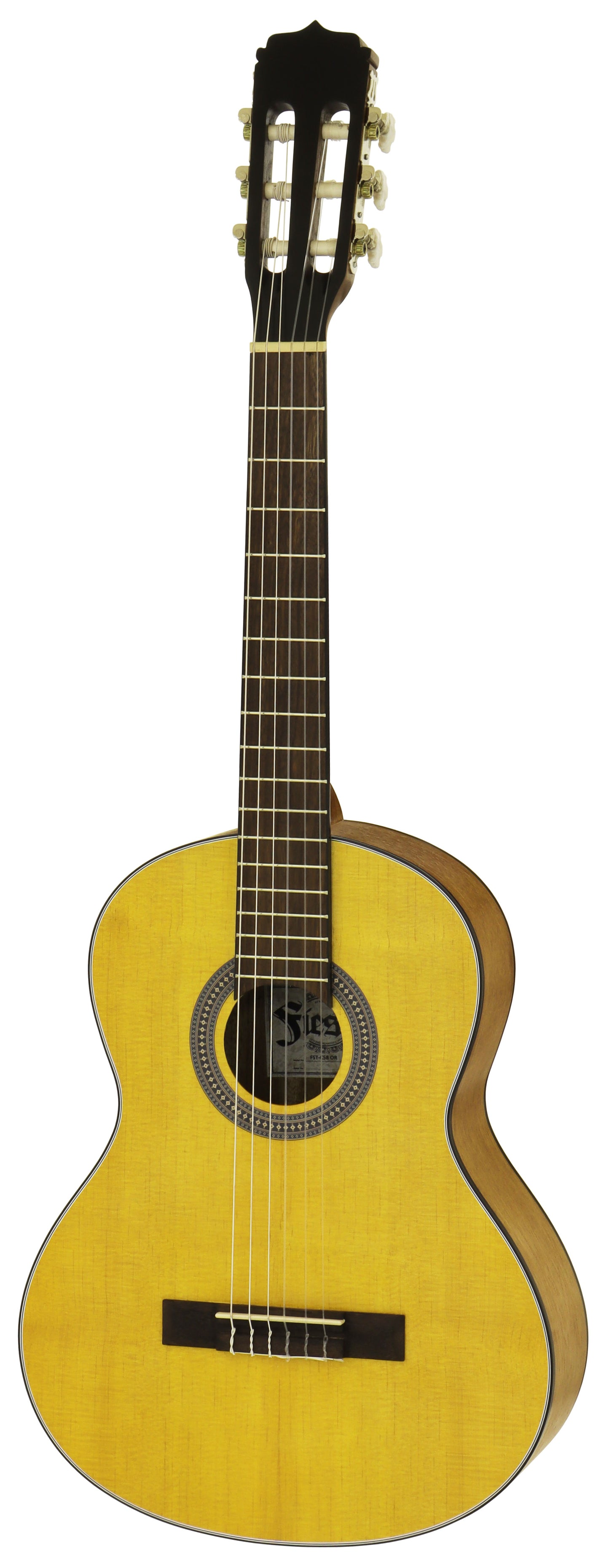 Aria Fiesta 4/4-Size Classical/Nylon String Guitar in Matte Amber Natural