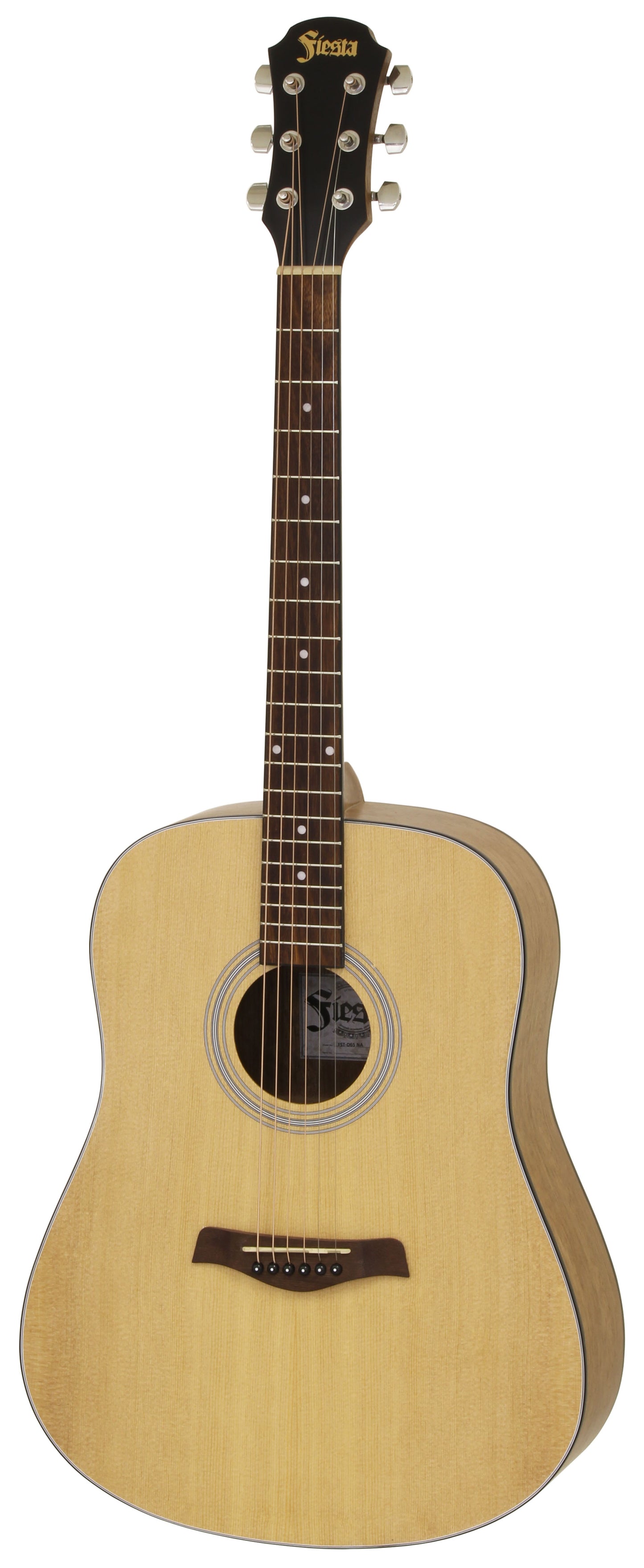 Aria Fiesta Series Dreadnought Acoustic Guitar in Natural Matte Finish