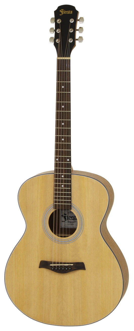 Aria Fiesta Series Folk Acoustic Guitar in Natural Matte Finish