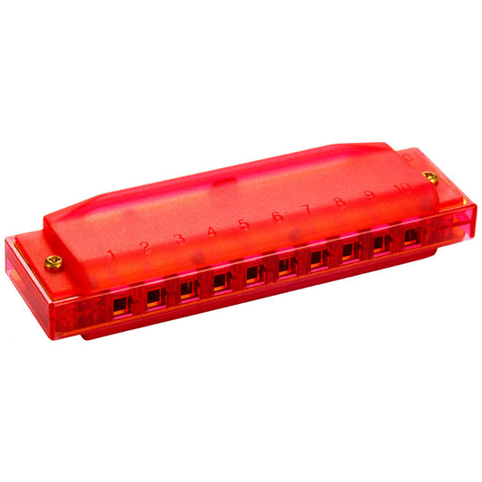 Hohner Kids Translucent Harmonica in Red