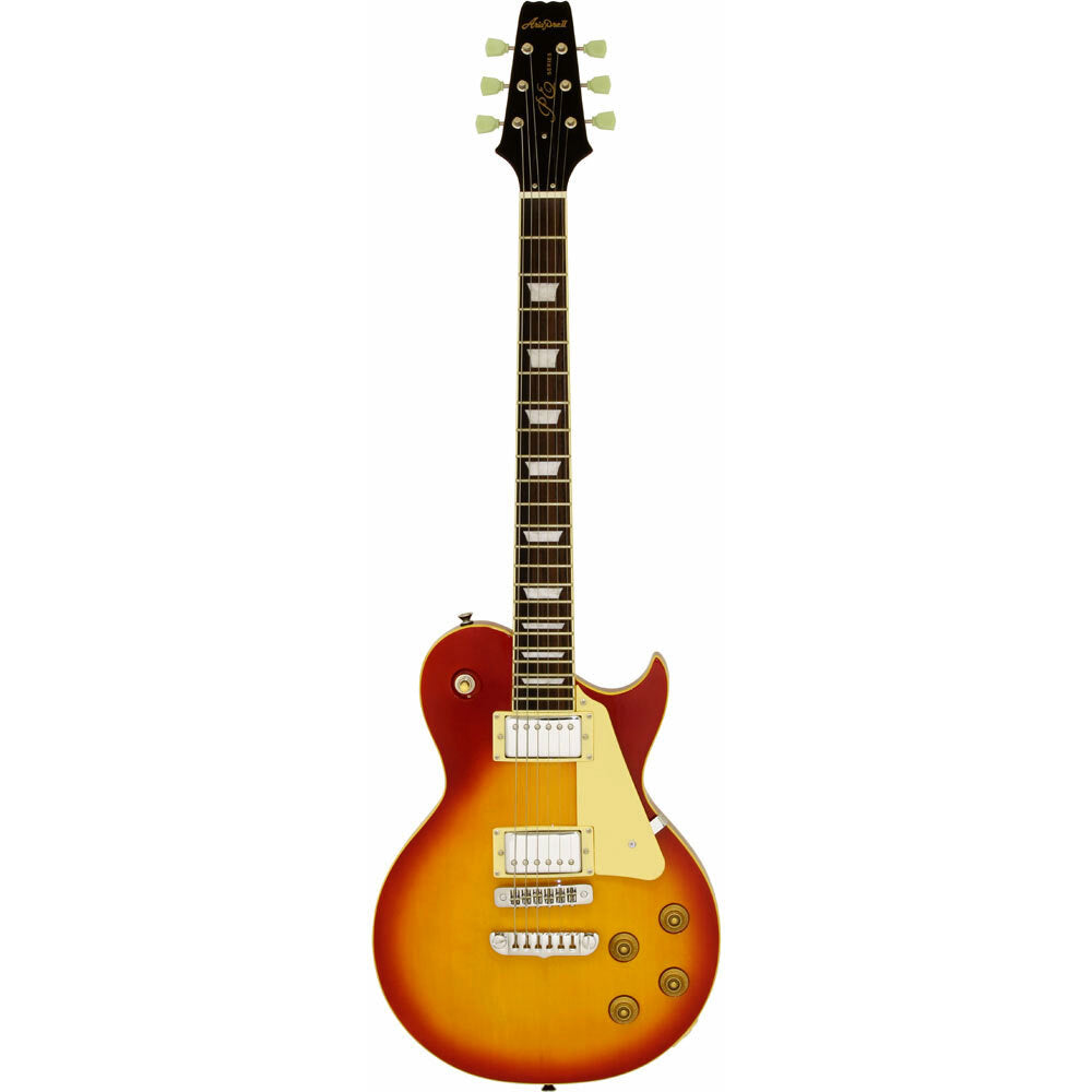 Aria PE-350STD Series Electric Guitar in Aged Cherry Sunburst