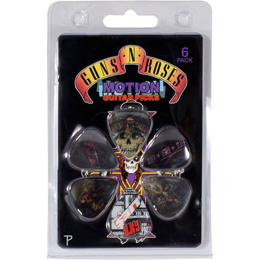 Perris Guns N Roses - Variety 1 Licensed Motion Guitar Picks (6-Pack)