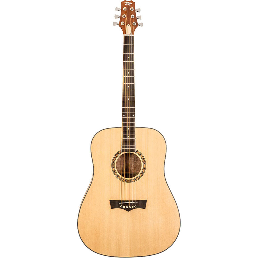 Peavey DW1 Delta Woods Series Dreadnought Acoustic Guitar in Natural Satin Finish