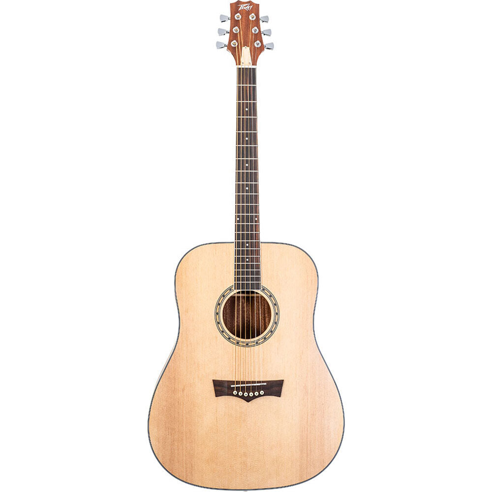 Peavey DW2 Delta Woods Series Dreadnought Acoustic Guitar in Natural Satin Finish